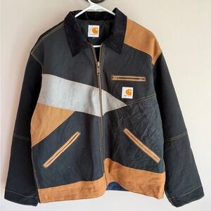 Carhartt Black, Brown & Gray Colorblock Lightweight Duck Jacket